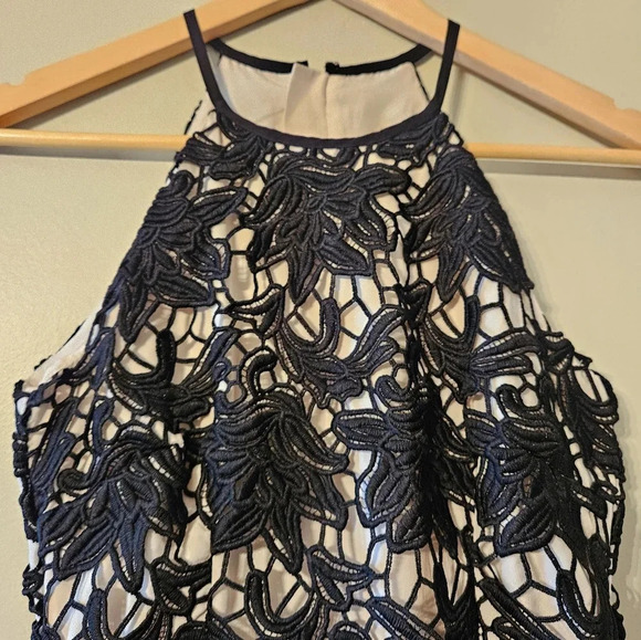 Keepsake The Label True Love Floral Halter Lace Black Cocktail Midi Dress Sz XS. - Picture 7 of 16